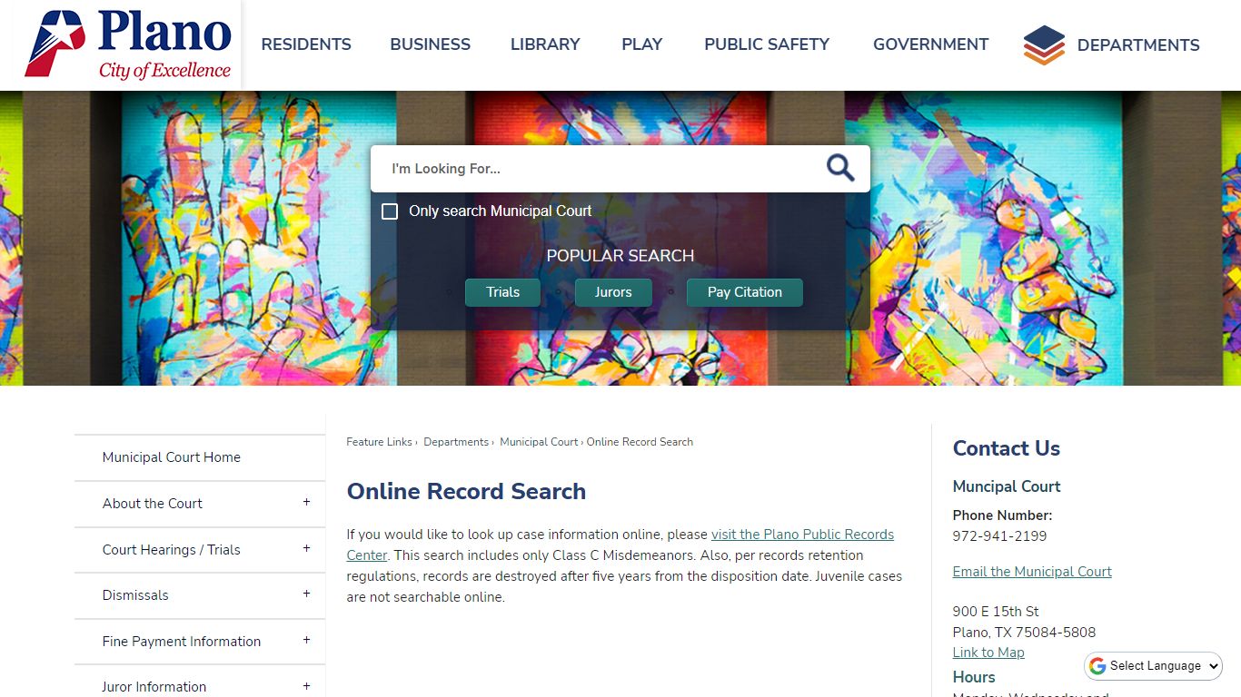 Online Record Search | Plano, TX - Official Website